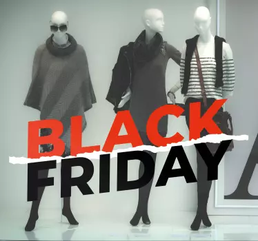χάρτινα αυτοκόλλητα black friday black friday - TenStickers