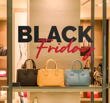 απλά αυτοκόλλητα σχεδιασμού black friday - TenStickers