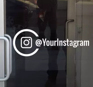 εξατομικευμένο αυτοκόλλητο παραθύρου instagram - TenStickers