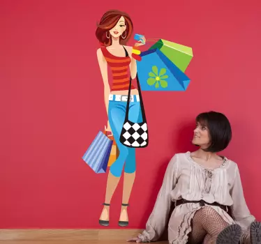 αυτοκόλλητο για ψώνια την άνοιξη - TenStickers
