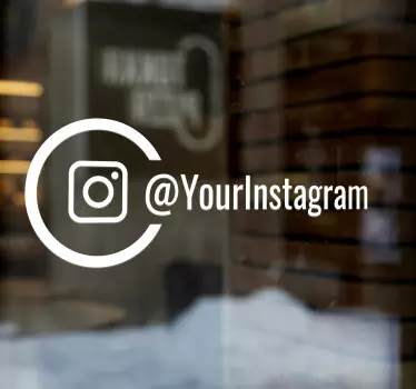εξατομικευμένο αυτοκόλλητο παραθύρου instagram - TenStickers