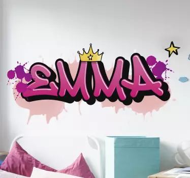 γκράφιτι για κορίτσια custom decal - TenStickers