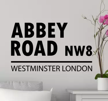 Αυτοκόλλητο με το abbey road westminster Λονδίνο - TenStickers