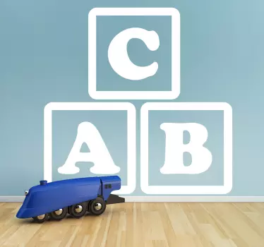 αυτοκόλλητο abc cubes kids - TenStickers