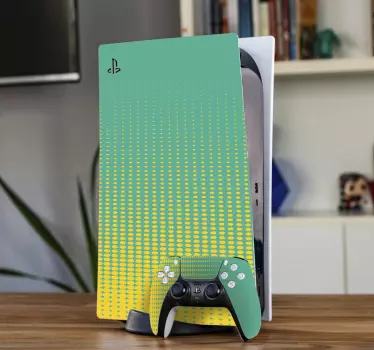 αφηρημένα πολύχρωμα κόμικ σχεδιασμού playstation 5 αυτοκόλλητα - TenStickers