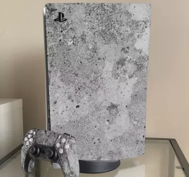 αφηρημένο σκυρόδεμα φόντο ps5 decal - TenStickers