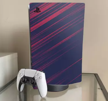 αφηρημένο ντουέτο μπλε και κόκκινο decal playstation - TenStickers