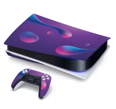 αυτοκόλλητο αφηρημένο υγρό φόντο playstation 5 - TenStickers