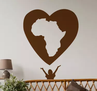 αφρικανική αγάπη wall decal - TenStickers