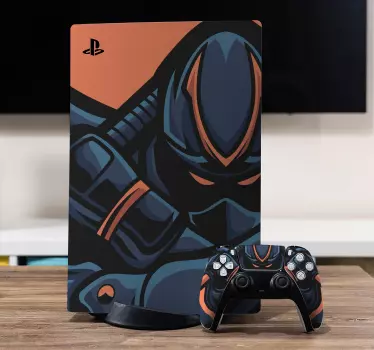 θυμωμένος ninja gaming playstation decal - TenStickers