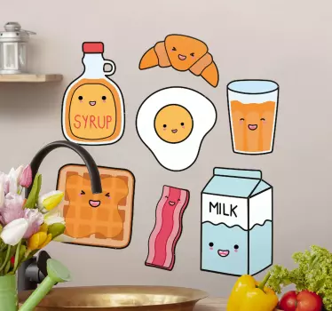 αυτοκόλλητο τοίχου τροφίμων anime - TenStickers