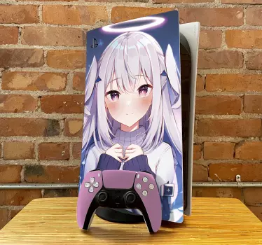 Anime girl ps5 skin - TenStickers