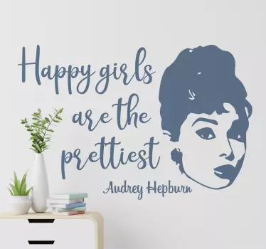 Audrey hepburn παραθέτω κίνητρο decal - TenStickers