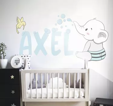 μωσαϊκό ελέφαντα τοίχο τέχνη - TenStickers