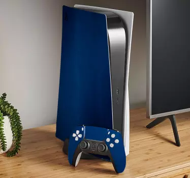 φόντο με έντονο μπλε playstation 5 decal - TenStickers