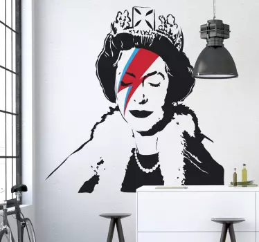 αυτοκόλλητο banksy βασίλισσα Ελισάβετ - TenStickers
