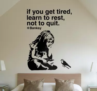 αυτοκόλλητο τοίχου banksy υπόλοιπο - TenStickers