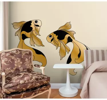 μπαρόκ σχεδιασμός με ψαροκόκαλο ψαριού - TenStickers
