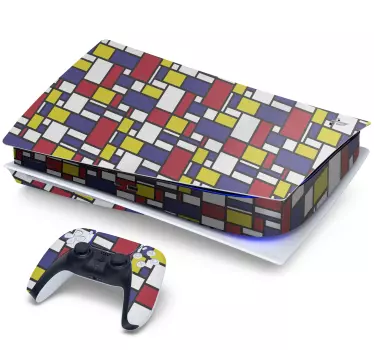 Bauhaus μοτίβο playstation decal - TenStickers