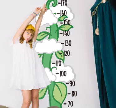 αυτοκόλλητο τοίχου γραφήματος ύψους beanstalk - TenStickers