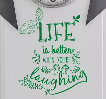 όμορφη ζωή γελοιοποιημένου wall decal - TenStickers