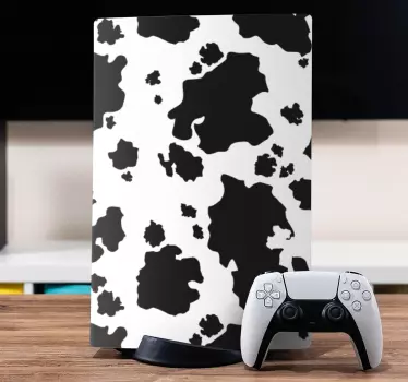 ασπρόμαυρες κηλίδες αγελάδας playstation 5 decal - TenStickers