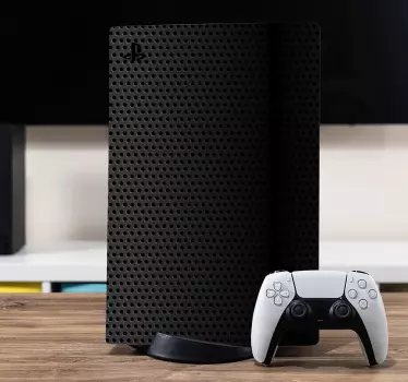 μαύρο άνθρακα playstation 5 decal - TenStickers