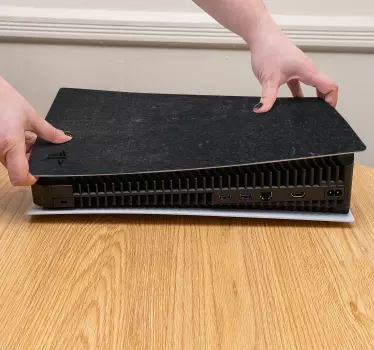 μαύρο hex playstation 5 decal - TenStickers