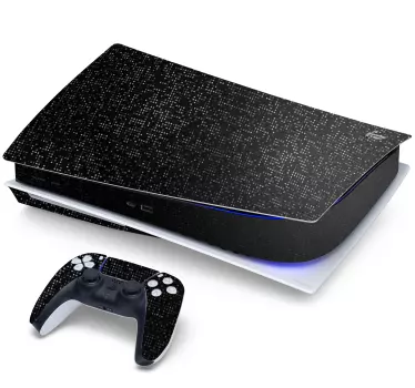 μαύρο pixel μοτίβο ps5 decal - TenStickers