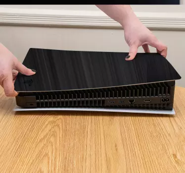 μαύρη ταπετσαρία με γραμμές κίνησης playstation 5 αυτοκόλλητα - TenStickers