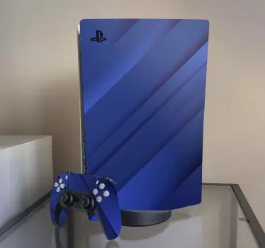 αυτοκόλλητο μπλε αφηρημένη playstation 5 - TenStickers