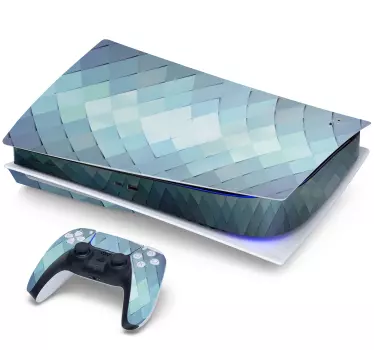 μπλε hipster διαμάντια playstation decal - TenStickers