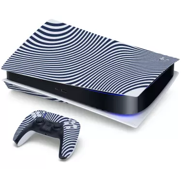 μπλε κύμα ps5 decal - TenStickers