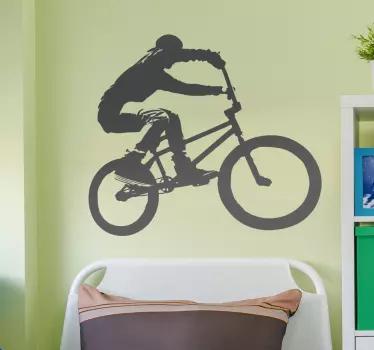 αυτοκόλλητο τοίχου bmx biker - TenStickers