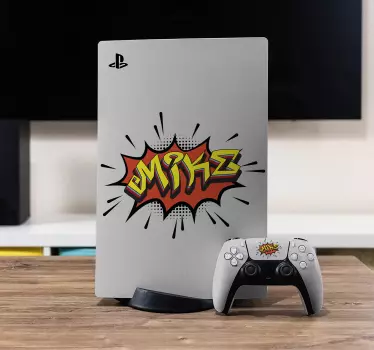 Bombing style graffiti playstation 5 decal - TenStickers
