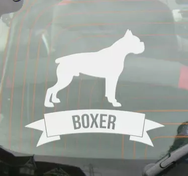 αυτοκόλλητο τοίχου σκυλί μπόξερ - TenStickers