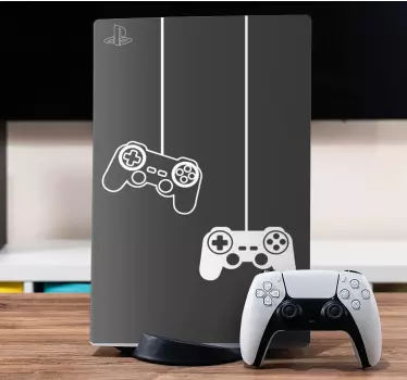 αγόρια gamer joystick σιλουέτα playstation 5 decal - TenStickers