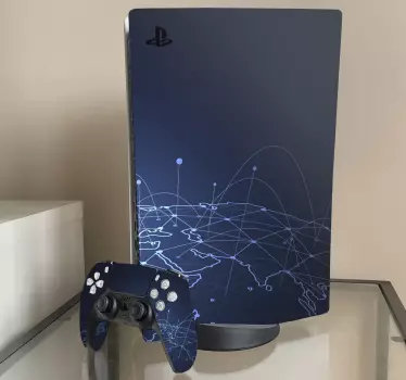 φωτεινή φωτιά σπινθήρες playstation 5 decal - TenStickers