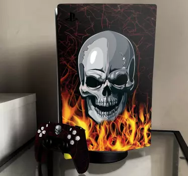 καύση κρανίο playstation 5 αυτοκόλλητα - TenStickers