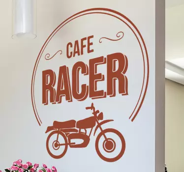 Cafe racer μοτοσικλέτα decal - TenStickers