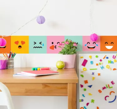 αυτοκόλλητο χρώματος emoji περίγραμμα - TenStickers