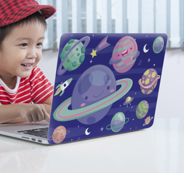 πολύχρωμο αστρικό δέρμα laptop - TenStickers