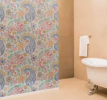 πολύχρωμο ντεκόρ paisley - TenStickers