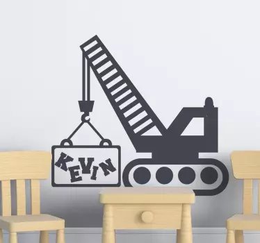 κατασκευαστικό όνομα φορτηγό παιχνίδι decal - TenStickers