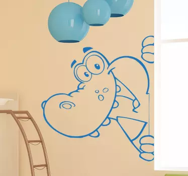 αυτοκόλλητο για παιδιά κροκοδείλων - TenStickers