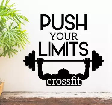 αυτοκόλλητο crossfit γυμναστήριο - TenStickers