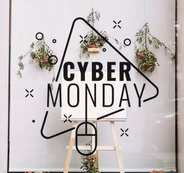 Cyber Δευτέρα με αυτοκόλλητα ποντικιού μαύρη Παρασκευή - TenStickers