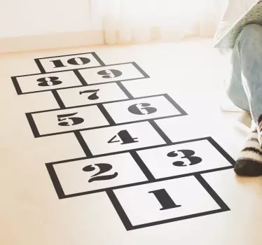μοντέρνο παιδικό decal hopscotch - TenStickers