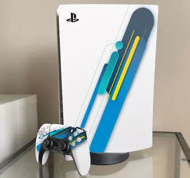 διαφορετικά χρώματα με λευκό φόντο playstation 5 decal - TenStickers