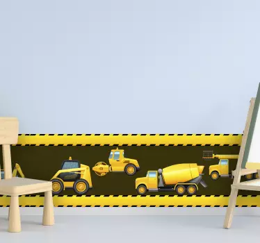 αυτοκόλλητο με το σύνορο συνόρων - TenStickers